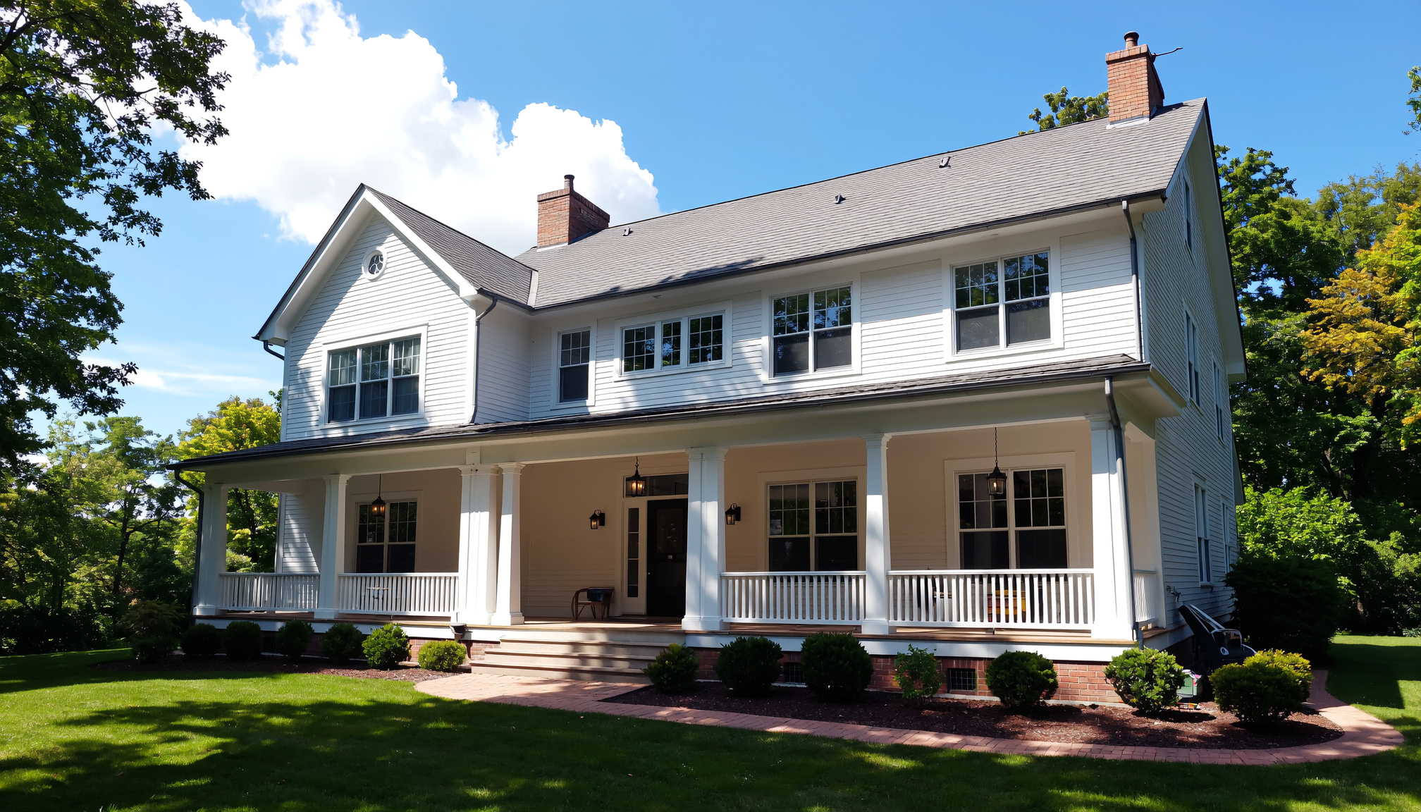 Providence, RI home seamless gutters